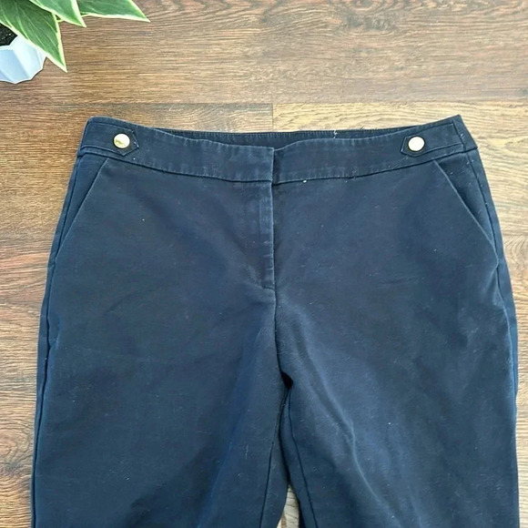 Anne Klein Navy Blue Cropped Pants | Cropped Pants | Business Casual | Office - Picture 9 of 12